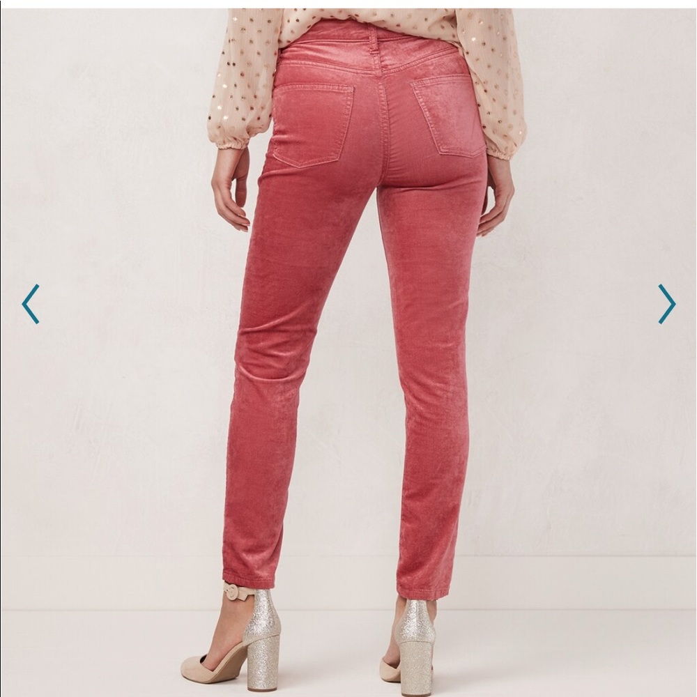 Women’s Lauren Conrad High Skinny Rise Velvet - Picture 2 of 6